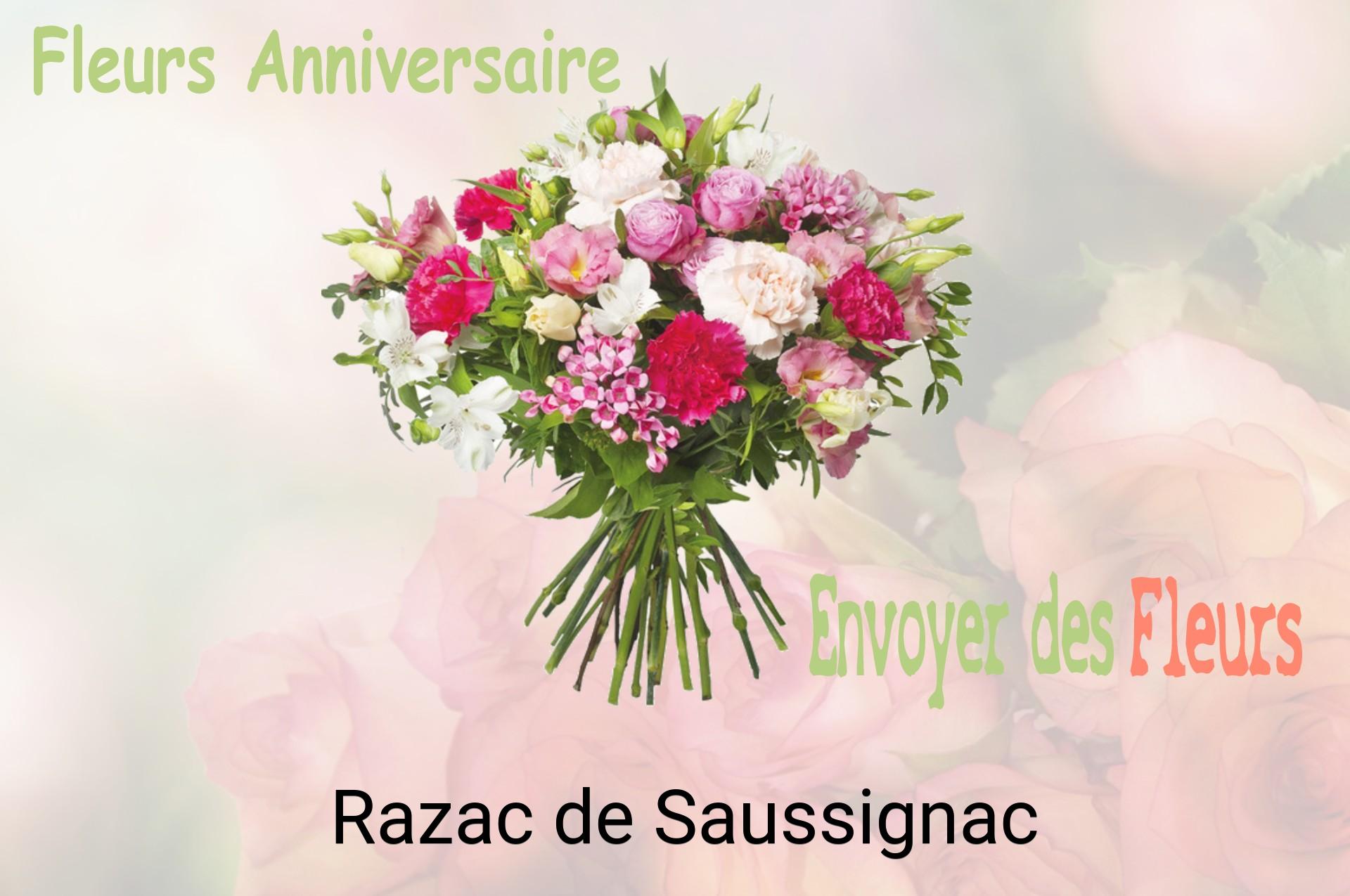 Bouquet de fleurs d’anniversaire livré à Razac-de-Saussignac